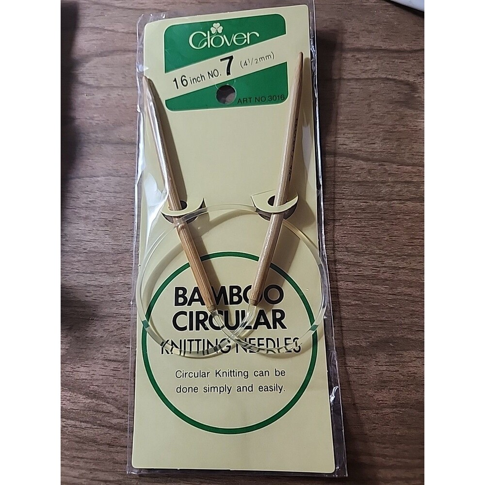 Clover Bamboo 16" Circular Knitting Needles New In Package
